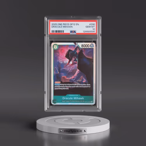 2025 One Piece OP12-Legacy of the Master #030 Dracule Mihawk (PSA 10 GEM MINT)