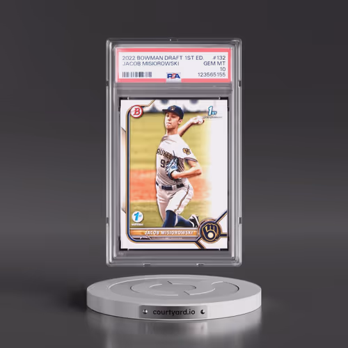 2022 Bowman Draft 1st Edition #132 Jacob Misiorowski (PSA 10 GEM MINT)
