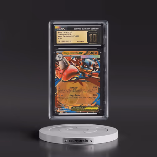 2025 Mega Evolution - MEG EN #077/132 Mega Lucario ex - Holo (CGC 10 PRISTINE)