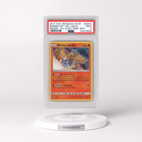 2017 Pokémon SM Black Star Promo #SM70 Shining HO-Oh - Holo Holo Shining Legends Elite Trainer Box (