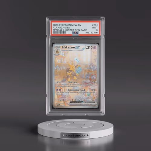 2023 Pokémon Mew EN-151 #201 Alakazam EX - Holo Special Illustration Rare (PSA 9 MINT)