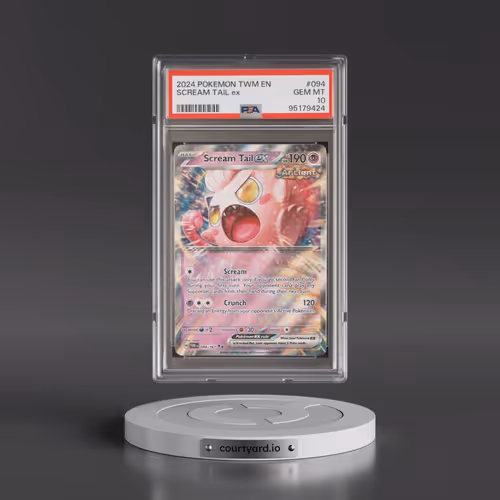 2024 Pokémon Twm EN-Twilight Masquerade #094 Scream Tail EX - Holo (PSA 10 GEM MINT)