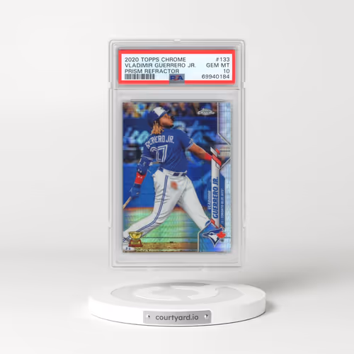 2020 Topps Chrome #133 Vladimir Guerrero Jr. - Prism Refractor (PSA 10 GEM MINT)