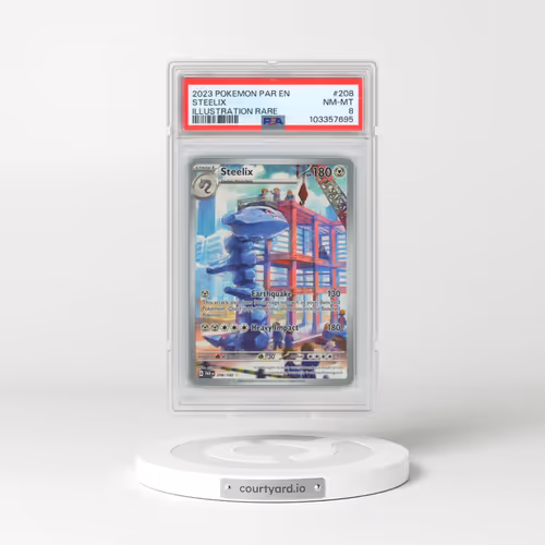 2023 Pokémon Par EN-Paradox Rift #208 Steelix - Illustration Rare (PSA 8 NM-MT)