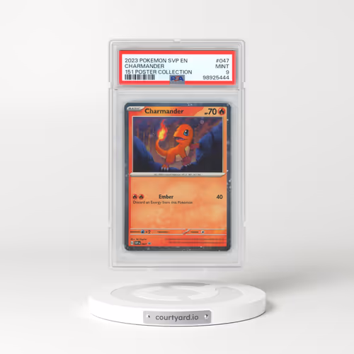 2023 Pokémon Svp EN-SV Black Star Promo #047 Charmander - 151 Poster Collection (PSA 9 MINT)