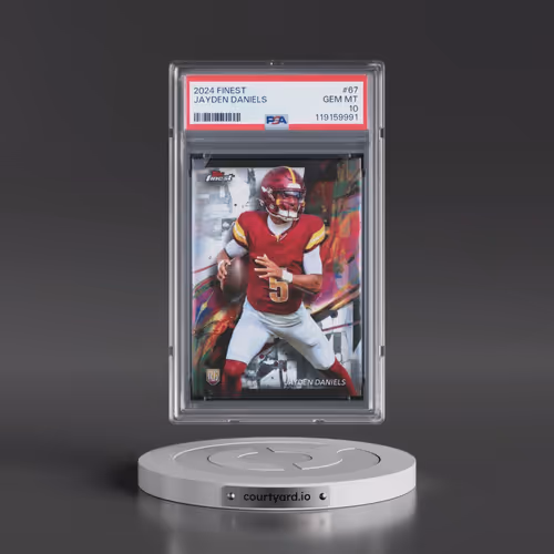 2024 Topps Finest #67 Jayden Daniels (PSA 10 GEM MINT)