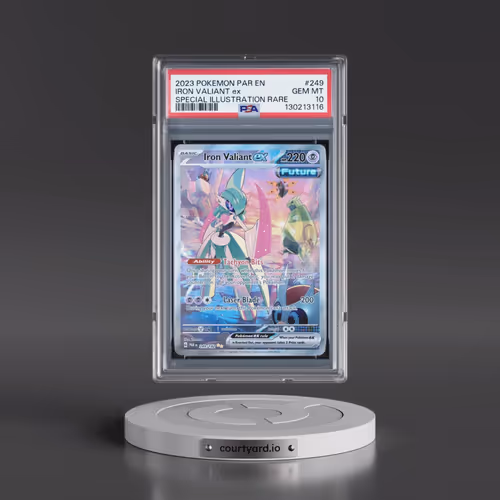 2023 Pokémon Par EN-Paradox Rift #249 Iron Valiant EX - Holo Special Illustration Rare (PSA 10 GEM M