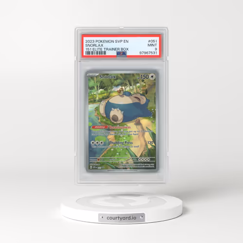 2023 Pokémon Svp EN-SV Black Star Promo #051 Snorlax - 151 Elite Trainer Box (PSA 9 MINT)