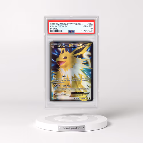 2017 Pokémon Mega Powers Collection Promo #28a Jolteon EX - Holo Full Art (PSA 10 GEM MINT)