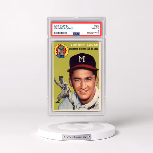 1954 Topps #122 Johnny Logan (PSA 4 VG-EX)