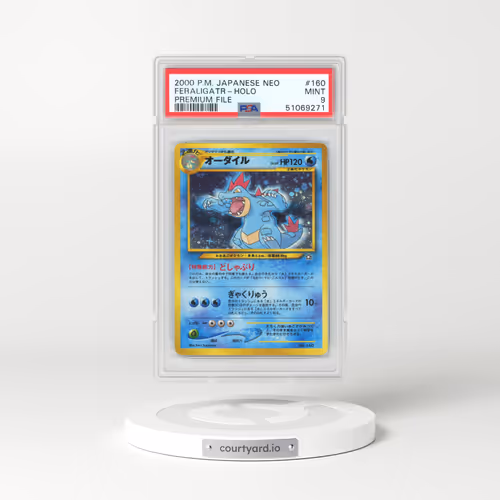 2000 Neo Premium File #160 Feraligatr - Holo (PSA 9 MINT)