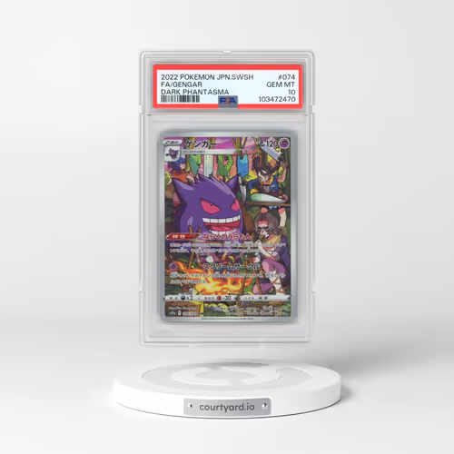 2022 Pokémon Sword & Shield Dark Phantasma #074 Gengar - Full Art (PSA 10 GEM MINT)