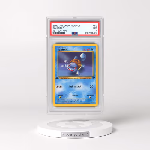 2000 Pokémon Rocket #68 Squirtle - 1st Edition (PSA 7 NM)