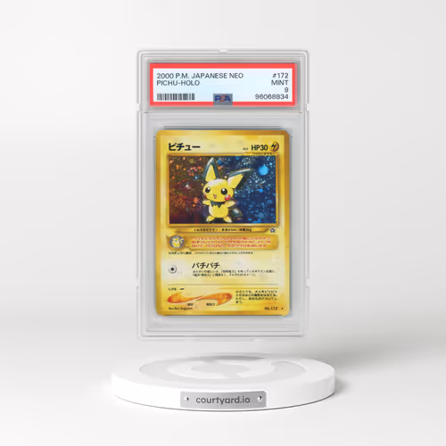 2000 Pokémon Neo #172 Pichu - Holo (PSA 9 MINT)
