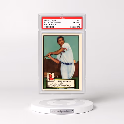 1952 Topps #23 Billy Goodman - Black Back (PSA 6 EX-MT)