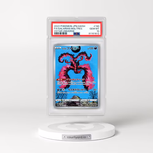 2022 Pokémon Sword & Shield Vstar Universe #190 Galarian Moltres - Full Art (PSA 10 GEM MINT)