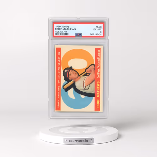 1960 Topps #558 Eddie Mathews - All Star (PSA 6 EX-MT)