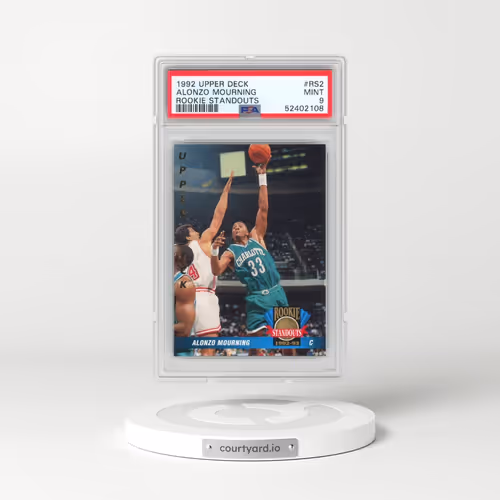 1992 Upper Deck Rookie Standouts #RS2 Alonzo Mourning (PSA 9 MINT)