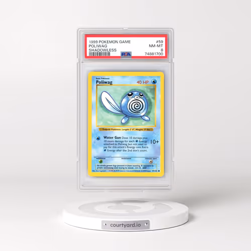 1999 Pokémon Game #59 Poliwag - Shadowless (PSA 8 NM-MT)
