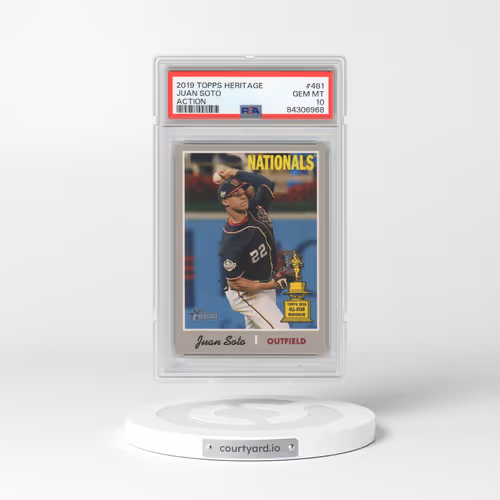 2019 Topps Heritage #481 Juan Soto - Action (PSA 10 GEM MINT)