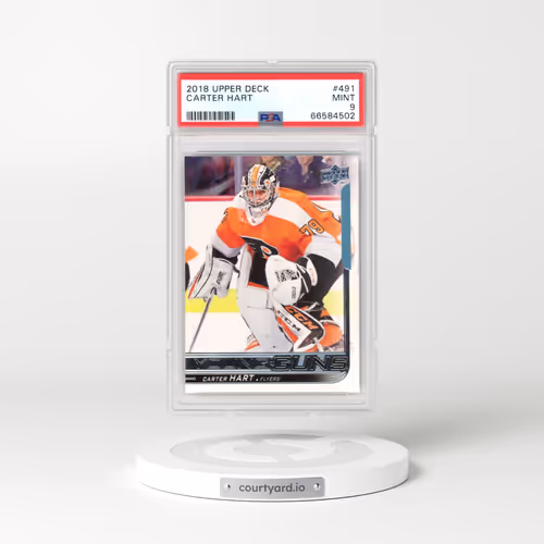 2018 Upper Deck #491 Carter Hart (PSA 9 MINT)