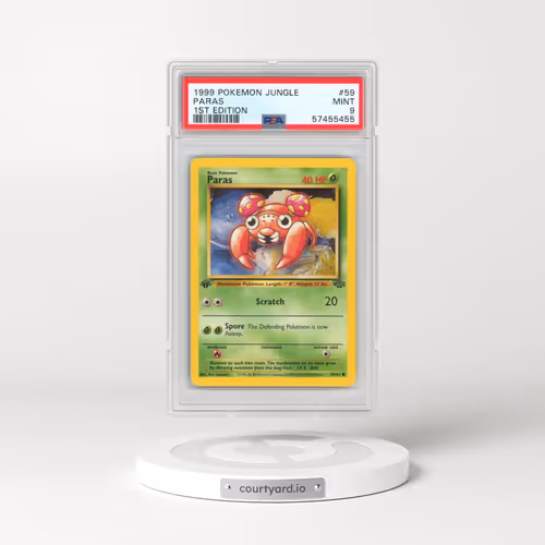 1999 Pokémon Jungle #59 Paras - 1st Edition (PSA 9 MINT)