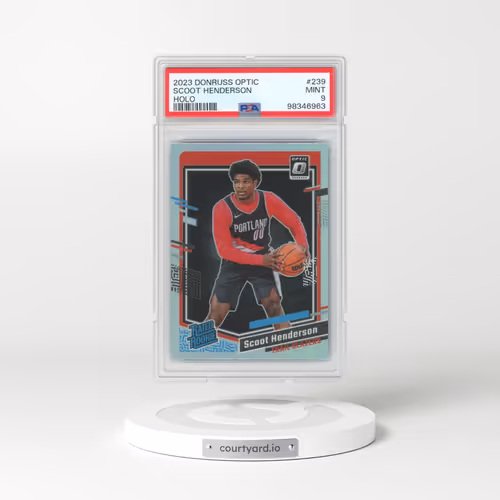 2023 Panini Donruss Optic #239 Scoot Henderson - Holo (PSA 9 MINT)