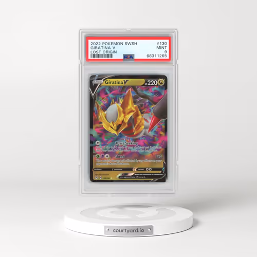 2022 Pokémon Sword & Shield Lost Origin #130 Giratina V - Holo (PSA 9 MINT)