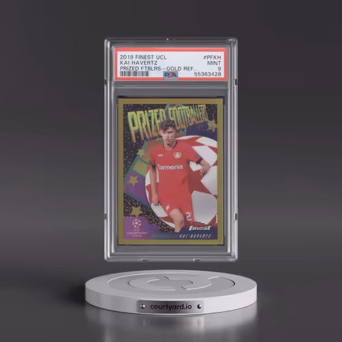 2019 Finest UEFA Champions League Prized Footballers #PFKH Kai Havertz - Gold Refractor (PSA 9 MINT)