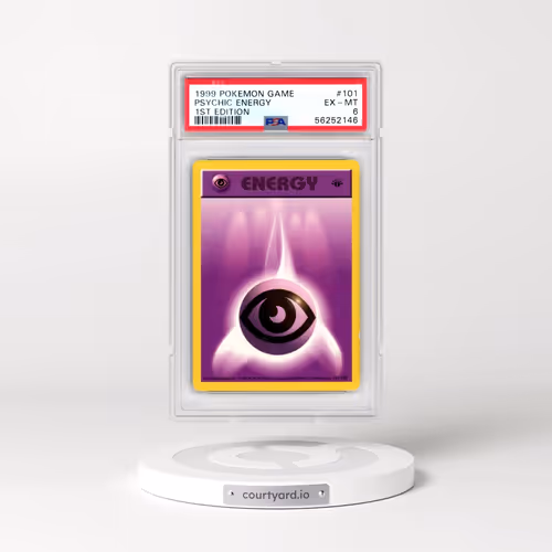 1999 Pokémon Game #101 Psychic Energy - 1st Edition (PSA 6 EX-MT)