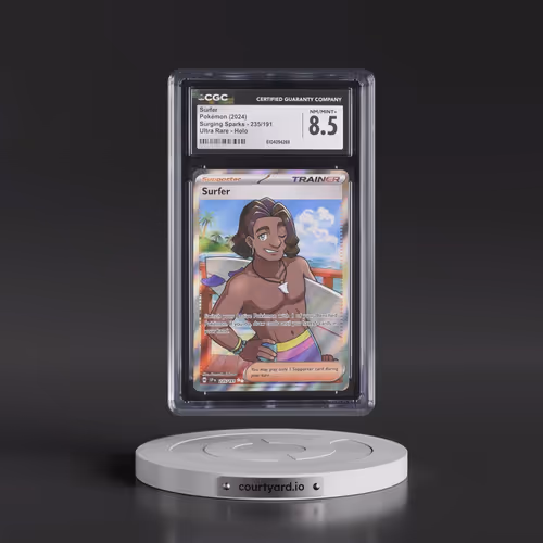 2024 Surging Sparks - SSP EN #235/191 Surfer - Ultra Rare Holo (CGC 8.5 NM-MT+)