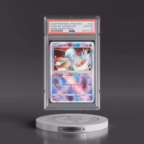 2022 Pokémon Sword & Shield Dark Phantasma #027 Radiant Gardevoir - Holo (PSA 10 GEM MINT)