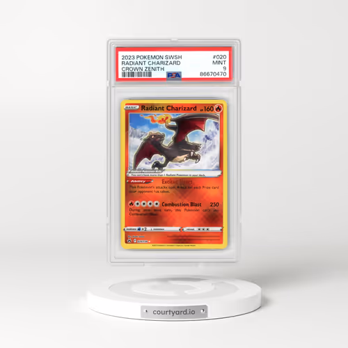 2023 Pokémon Sword and Shield Crown Zenith #020 Radiant Charizard - Holo (PSA 9 MINT)