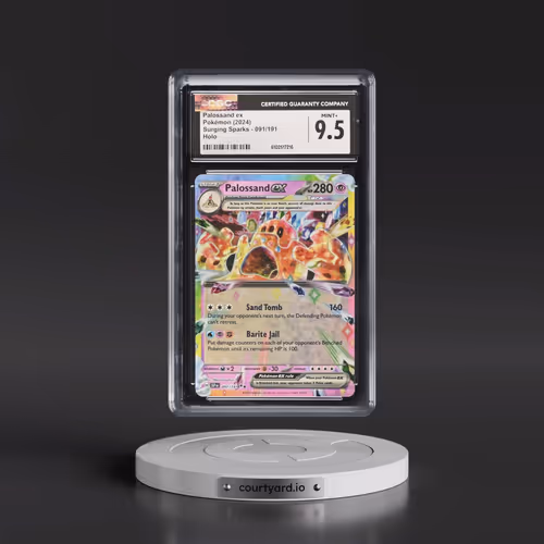 2024 Pokémon Ssp EN-Surging Sparks #091 Palossand EX - Holo (CGC 9.5 MINT+)