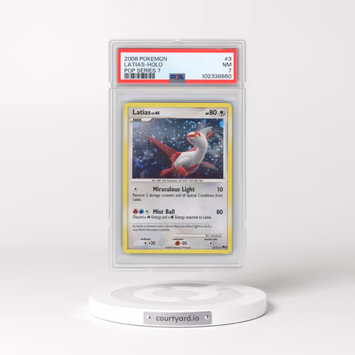 2008 Pokémon Pop Series 7 #3 Latias - Holo (PSA 7 NM)
