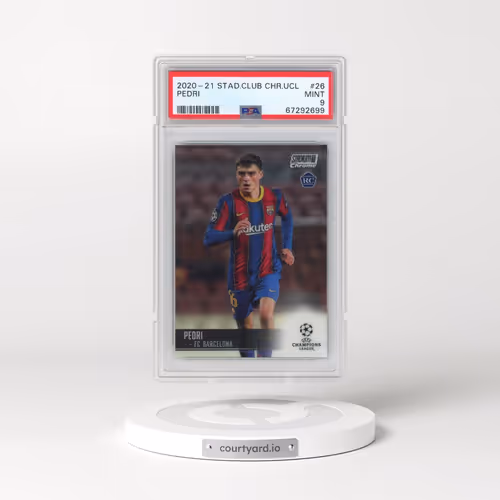 2020 Stadium Club Chrome UEFA Champions League #26 Pedri (PSA 9 MINT)