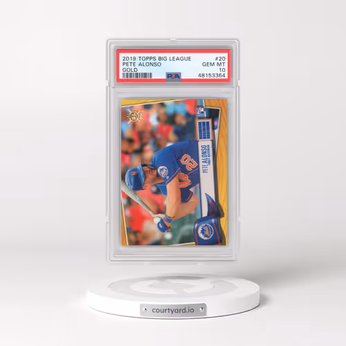 2019 Topps Big League #20 Pete Alonso - Gold (PSA 10 GEM MINT)