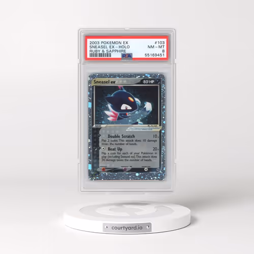 2003 Pokémon EX Ruby & Sapphire #103 Sneasel EX - Holo Holo (PSA 8 NM-MT)