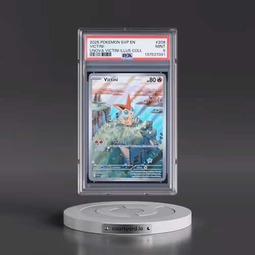 2025 Pokémon Svp EN-SV Black Star Promo #208 Victini - Unova Victini Illustration Collection (PSA 9