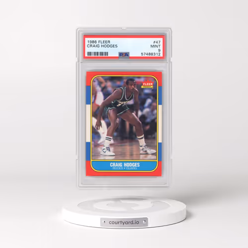 1986 Fleer #47 Craig Hodges (PSA 9 MINT)