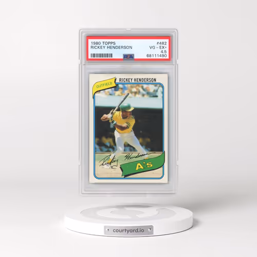 1980 Topps #482 Rickey Henderson (PSA 4.5 VG-EX+)
