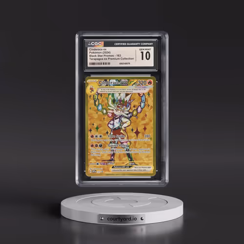 2024 Pokémon Svp EN-SV Black Star Promo #163 Cinderace EX - Holo Terapagos EX Ultra-Premium Collecti
