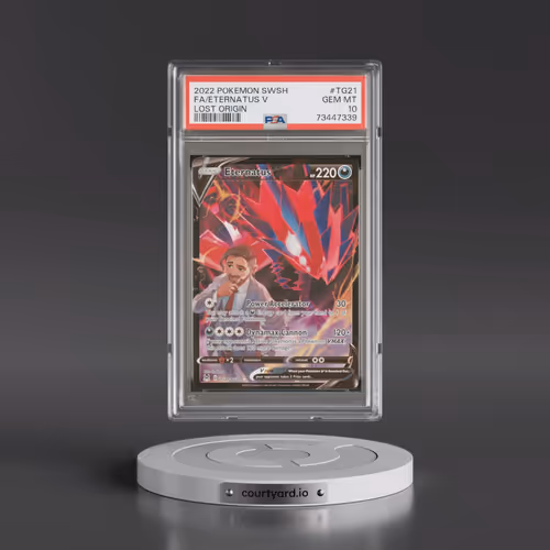 2022 Pokémon Sword & Shield Lost Origin #TG21 Eternatus V - Holo Full Art (PSA 10 GEM MINT)