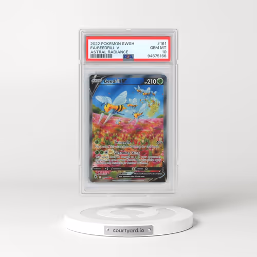 2022 Pokémon Sword & Shield Astral Radiance #161 Beedrill V - Holo Full Art (PSA 10 GEM MINT)
