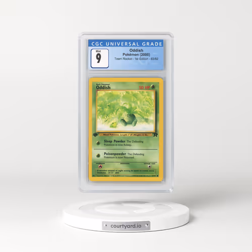 2000 Team Rocket #63/82 Oddish - 1st Edition 1st Edition (CGC 9 MINT)
