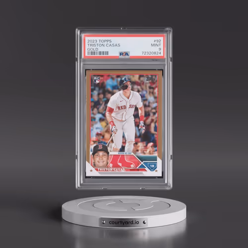 2023 Topps #92 Triston Casas - Gold (PSA 9 MINT)