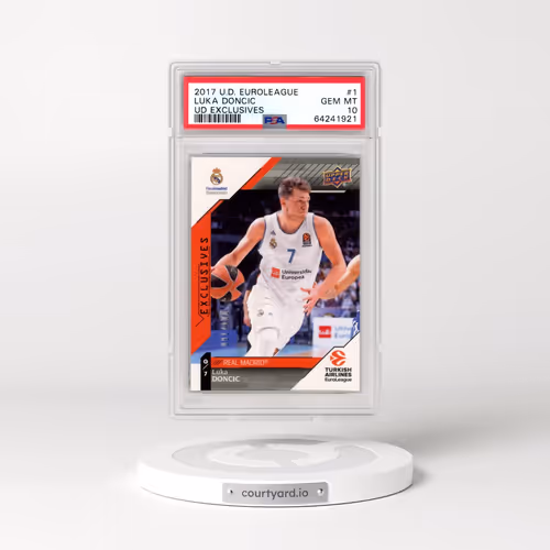 2017 Upper Deck Euroleague #1 Luka Doncic - UD Exclusives (PSA 10 GEM MINT)