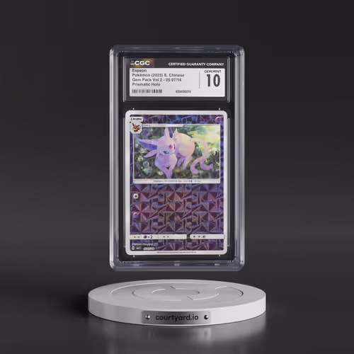 2025 Gem Pack Volume 2 - CBB2C - Simplified #05 07/14 Espeon - Geometric Pattern Holo (CGC 10 GEM MI