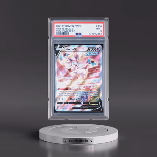 2021 Pokémon Sword & Shield Evolving Skies #184 Sylveon V - Holo Full Art (PSA 9 MINT)