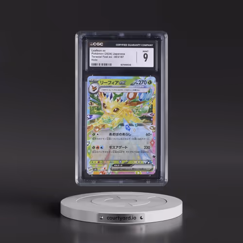 2024 High Class Pack: Terastal Fest ex - sv8a #003/187 Leafeon ex - Holo (CGC 9 MINT)